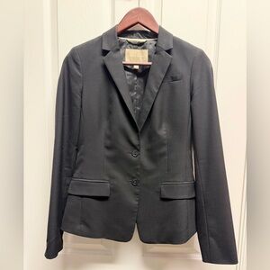 Banana Republic Classic Black Italian Wool Blazer